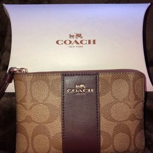 Mini Coach Wristlet